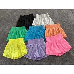 Pink Lily Womens Running Shorts Lot of 8 Size S High Waist Multicolor